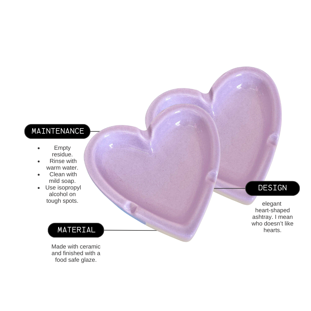 Candy Heart Ashtray